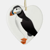 Atlantic Puffin kijk uit naar liefde Keramisch Ornament (Rechts)