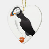 Atlantic Puffin kijk uit naar liefde Keramisch Ornament (Links)