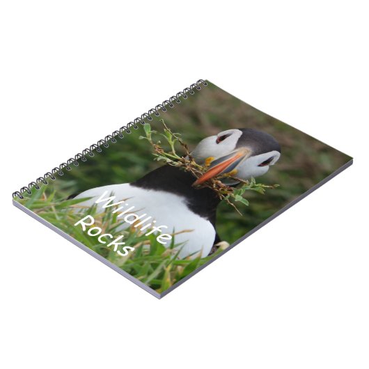 Atlantic Puffin-laptop Notitieboek (Linkerzijde)