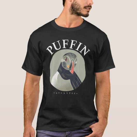 Atlantic Puffin Muffin Fratercula Arctica Animal S T-shirt (Voorkant)