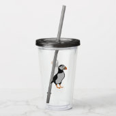 Atlantic Puffin Permanent Acryl Drinkbeker (Achterkant)