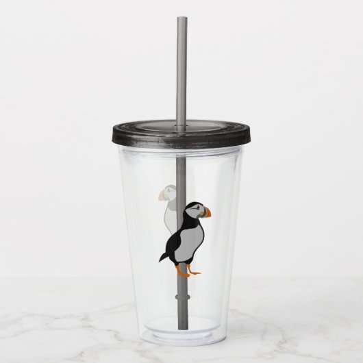 Atlantic Puffin Permanent Acryl Drinkbeker (Voorkant)