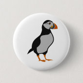Atlantic Puffin Permanent Ronde Button 5,7 Cm (Voorkant)