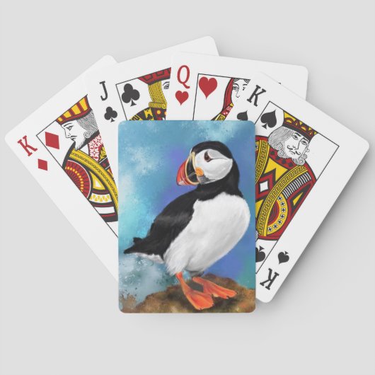 Atlantic Puffin Poker Speelkaarten (Achterkant)
