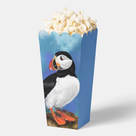 Atlantic Puffin Popcorn Box Bedankdoosjes (Popped)