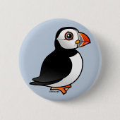 Atlantic Puffin Ronde Button 5,7 Cm (Voorkant)
