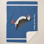 Atlantic Puffin Sherpa Deken (Voorkant)