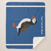 Atlantic Puffin Sherpa Deken (Voorkant)