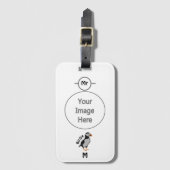 Atlantic Puffin Staande De Succes Birdie Bagagelabel (Voorkant (verticaal))