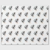 Atlantic Puffin Staande De Succes Birdie Cadeaupapier (Vlak)