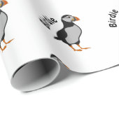 Atlantic Puffin Staande De Succes Birdie Cadeaupapier (Rol Hoek)