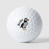 Atlantic Puffin Staande De Succes Birdie Golfballen (Voorkant)