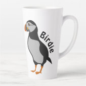 Atlantic Puffin Staande De Succes Birdie Latte Mok (Rechts)