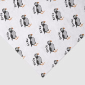 Atlantic Puffin Staande De Succes Birdie Tissuepapier (Detail)