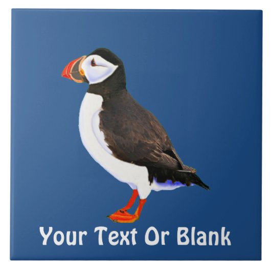 Atlantic Puffin Tegeltje (Voorkant)