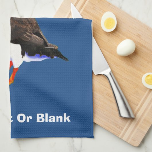 Atlantic Puffin Theedoek (Quarter Fold)