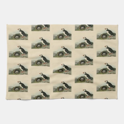 Atlantic Puffin uit Audubon's Birds of America Theedoek (Horizontaal)