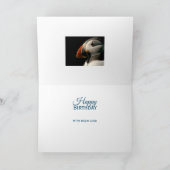 Atlantic Puffin Vogel Verjaardag Wildlife Fotokaar Kaart (Binnen)