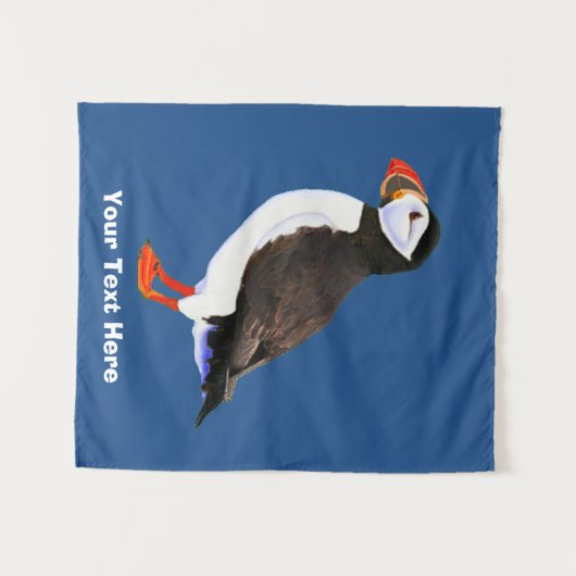 Atlantic Puffin Wandkleed (Voorkant (horizontaal))