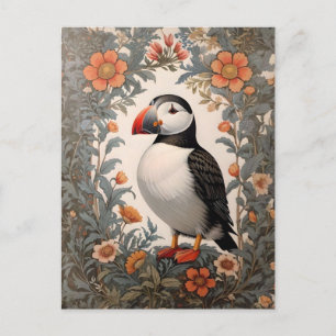 Atlantic Puffin William Morris geïnspireerd door b Briefkaart