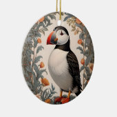 Atlantic Puffin William Morris geïnspireerd door b Keramisch Ornament (Rechts)