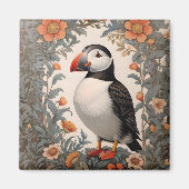 Atlantic Puffin William Morris geïnspireerd door b Magneet (Voorkant)