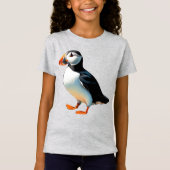Atlantic Puffin Zee Bird Coastal Wildlife Afbeeldi T-shirt (Voorkant)