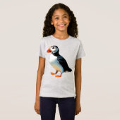 Atlantic Puffin Zee Bird Coastal Wildlife Afbeeldi T-shirt (Voorkant volledig)