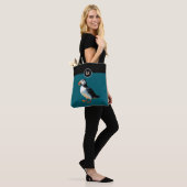 Atlantic Puffin Zee Bird Natuur Wildlife Monogram Tote Bag (Op model)