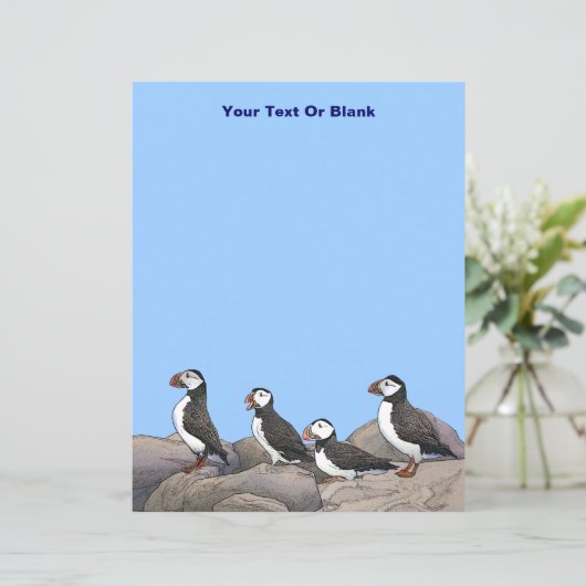 Atlantic Puffins (Staand voorkant)