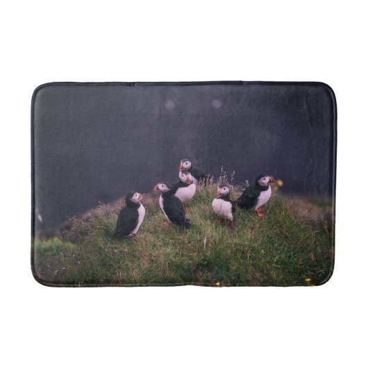 Atlantic Puffins Bath Mat (Voorkant)