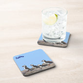 Atlantic Puffins Bier Onderzetter (Rechterzijde)