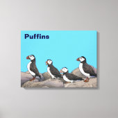 Atlantic Puffins Canvas Afdruk (Voorkant)