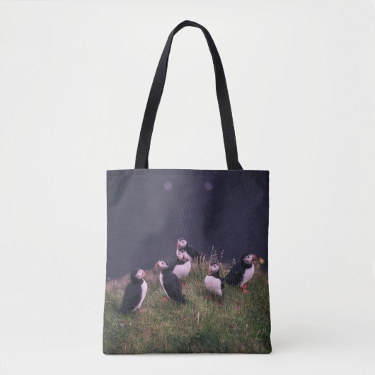 Atlantic Puffins Canvas tas (Voorkant)