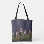 Atlantic Puffins Canvas tas (Achterkant)