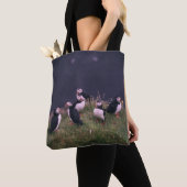 Atlantic Puffins Canvas tas (Dichtbij)