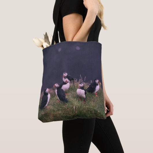 Atlantic Puffins Canvas tas (Dichtbij)