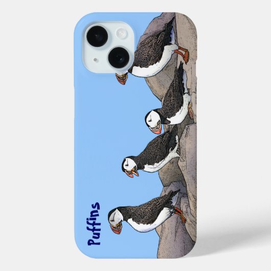 Atlantic Puffins Case-Mate iPhone Case (Achterkant)