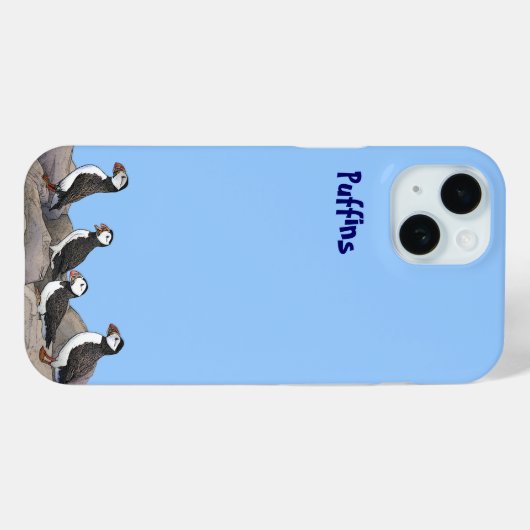 Atlantic Puffins Case-Mate iPhone Case (Achterkant (horizontaal))