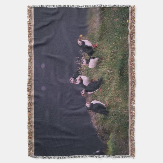 Atlantic Puffins Deken (Voorkant Verticaal)
