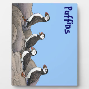 Atlantic Puffins Fotoplaat