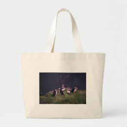Atlantic Puffins Grote Tote Bag