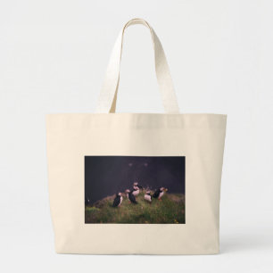 Atlantic Puffins Grote Tote Bag