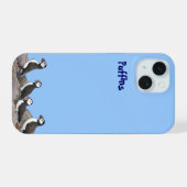 Atlantic Puffins iPhone 15 Case (Achterkant horizontaal)