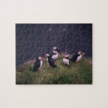 Atlantic Puffins Jigzaag Puzzle Legpuzzel<br><div class="desc">Atlantic Puffins Jigzaag Puzzle Een bijeenkomst van Atlantic Puffins. Foto van Jonatan Pie.</div>
