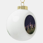 Atlantic Puffins Keramische Bal Ornament (Links)
