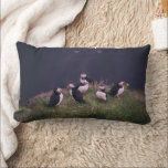 Atlantic Puffins Kussen<br><div class="desc">Atlantic Puffins Lumbar Pillow. Een bijeenkomst van Atlantic Puffins. Foto van Jonatan Pie.</div>