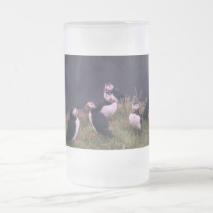Atlantic Puffins Matglas Bierpul