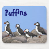 Atlantic Puffins Muismat (Voorkant)