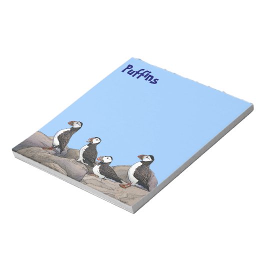 Atlantic Puffins Notitieblok (Linkerzijde)